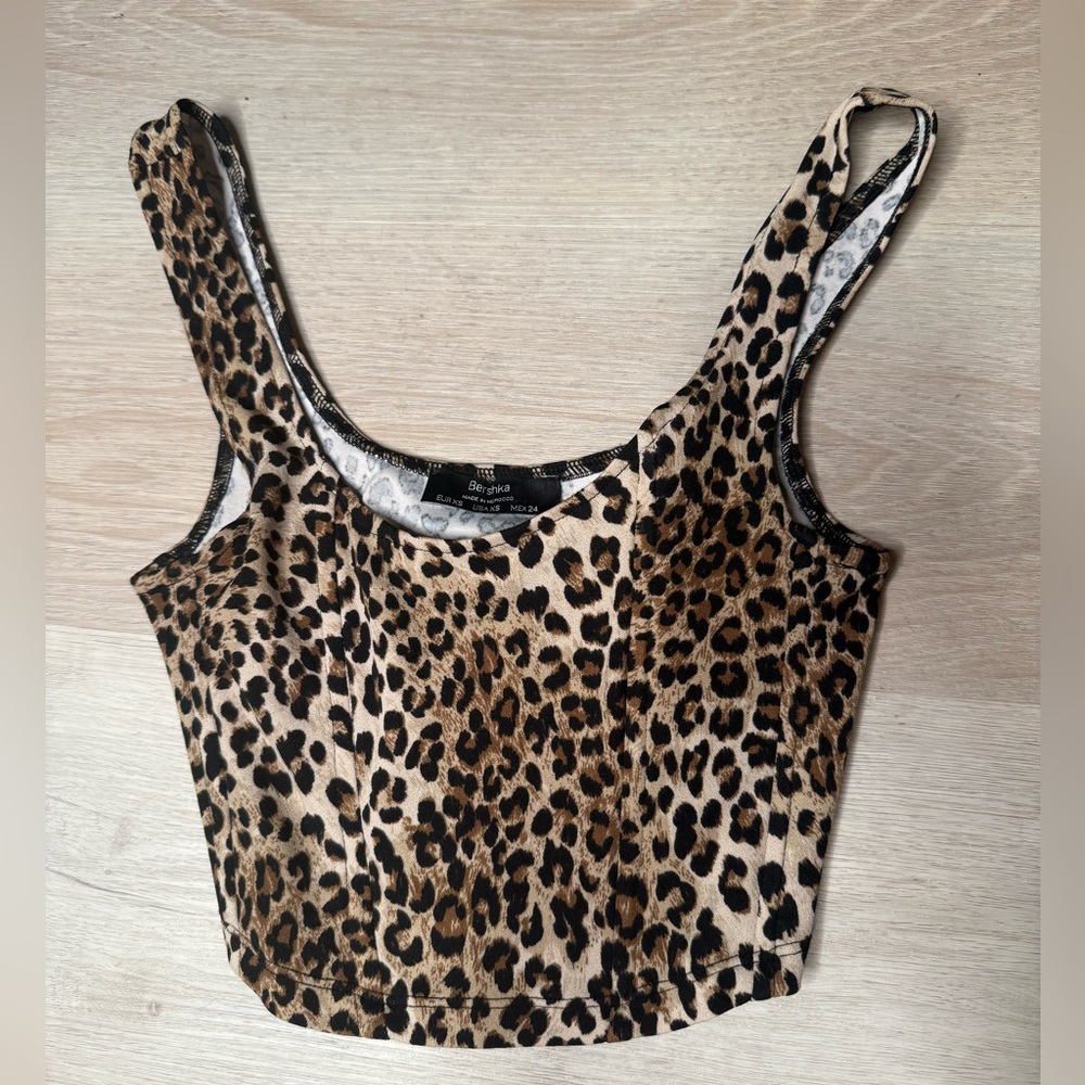 Bershka Leopard Top XS